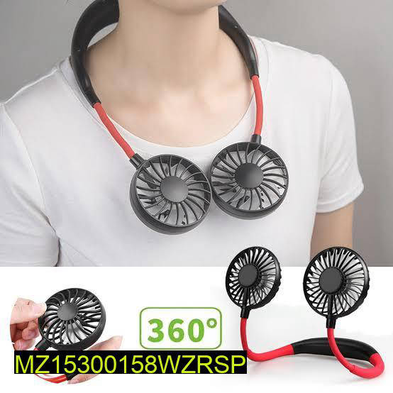 360° Portable Neck Fan with 3 Speeds