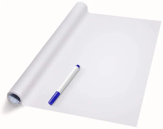 Artisan - Dry Erase Whiteboard Sticker Vinyl Sticker, Self-adhesive & reusable White Board Peel Stick for School,Office,Home,Kids Drawing with 2 erasable markers(good quality ) - Large
