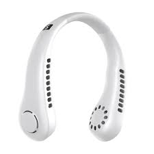USB Rechargeable Neck Fan | 3 Modes Fan Speed | 360 Rotation Neck Hanging Fan With Box | C-Type Charging Cable Included