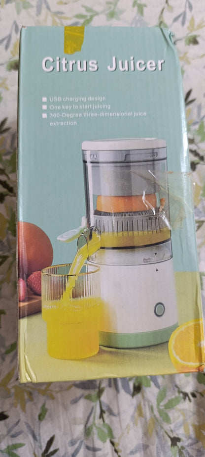 Portable USB Rechargeable Citrus Juicer – Automatic Wireless Orange Juicer Extractor