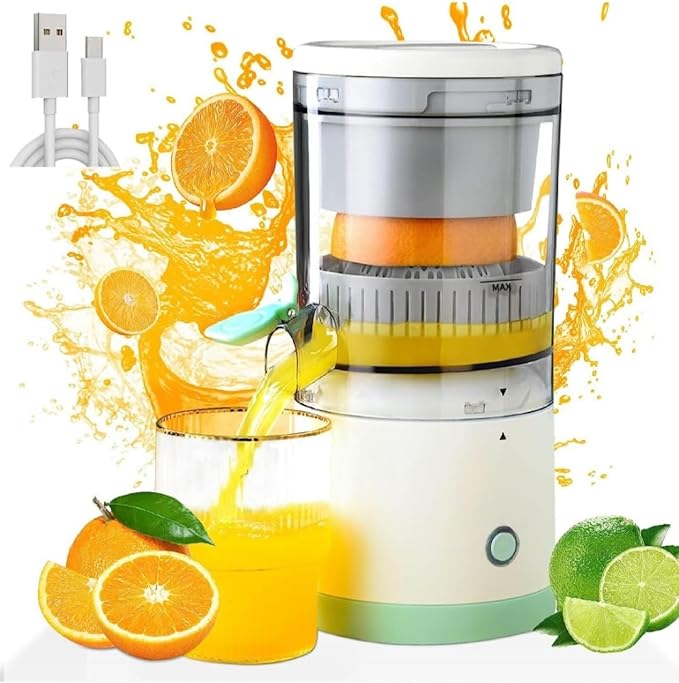 Portable USB Rechargeable Citrus Juicer – Automatic Wireless Orange Juicer Extractor