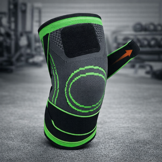 Premium Compression Knee Brace – High-Elasticity Joint Support Sleeve with Adjustable Dual Tension Straps & Breathable Knit Fabric