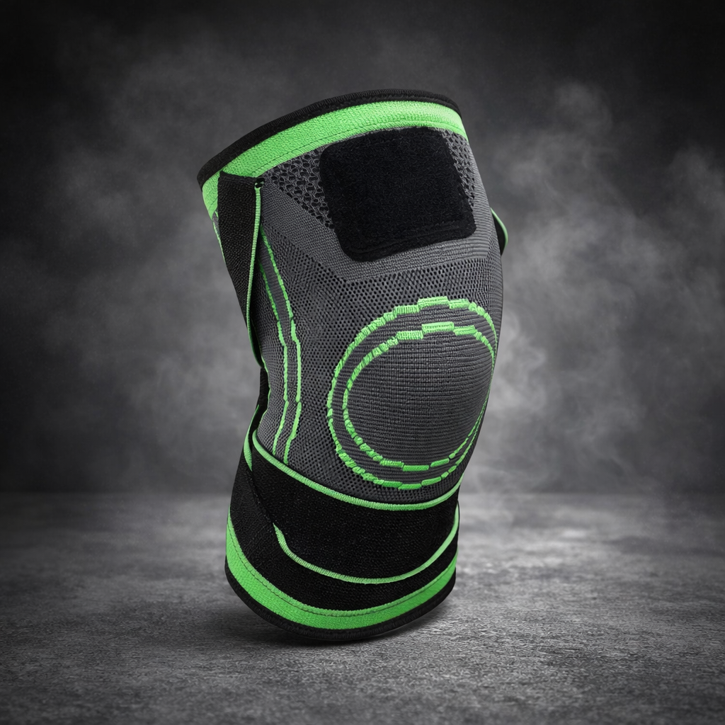 Premium Compression Knee Brace – High-Elasticity Joint Support Sleeve with Adjustable Dual Tension Straps & Breathable Knit Fabric