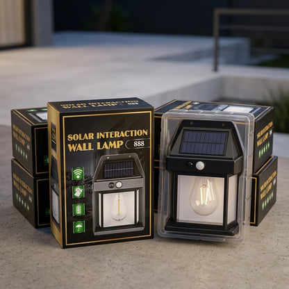 Solar Interaction Wall Lamp | Outdoor Waterproof LED Motion Sensor Solar Light (Model 888)