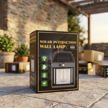 Solar Interaction Wall Lamp | Outdoor Waterproof LED Motion Sensor Solar Light (Model 888)