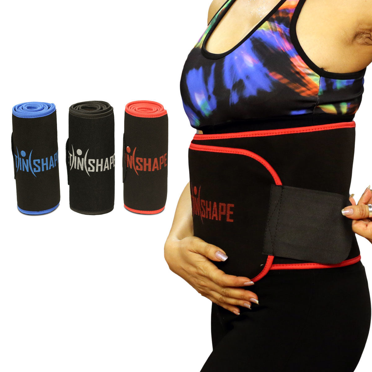 Waist Trimmer Belt for Men & Women | Sweat Belt for Workout & Gym | Adjustable Tummy Support Belt | Free Size | Pack of 1