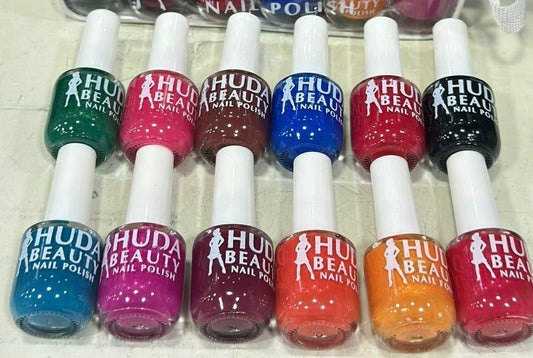 Huda Beauty Peel Off Nail Polish Set Of 6 Vibrant Colors Easy Removal Glossy Finish | Random Colour