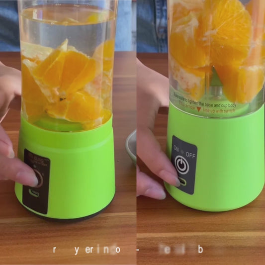 Portable Home USB Rechargeable Electric Fruit Extractor Juice Blender Machine | Mini Smoothie Maker | Personal Juicer Cup | Random Color