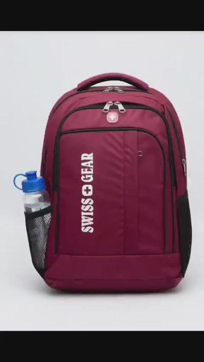 Multi-Compartment College & Office Backpack - Black
